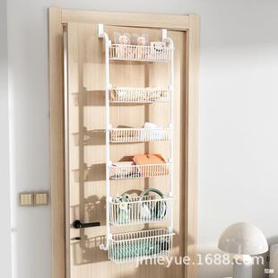 Amazon Door Hanging Basket Storage Rack Household Multi-Layer Punch-Free Storage Basket Bedroom Bathroom Sundry Basket Mika