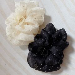 洋气双面网纱气质云朵泡泡公主发夹蝴蝶结后脑勺发饰夹子头饰新款