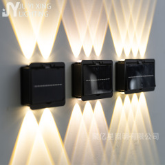 新しいソーラー屋外ウォールランプ上下発光LED防水中庭ヴィラ装飾ホームウォールウォッシャークロスボーダー