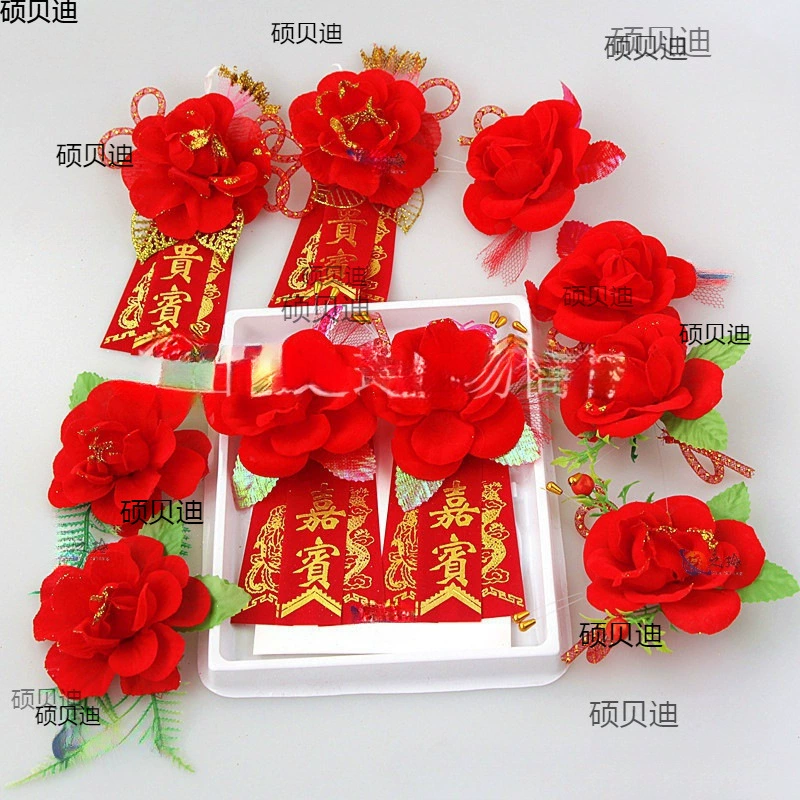 Оптовые свадебные принадлежности, свадебный спрей-корсаж, свадебный креативный искусственный корсаж с розой, корсаж для невесты и жениха