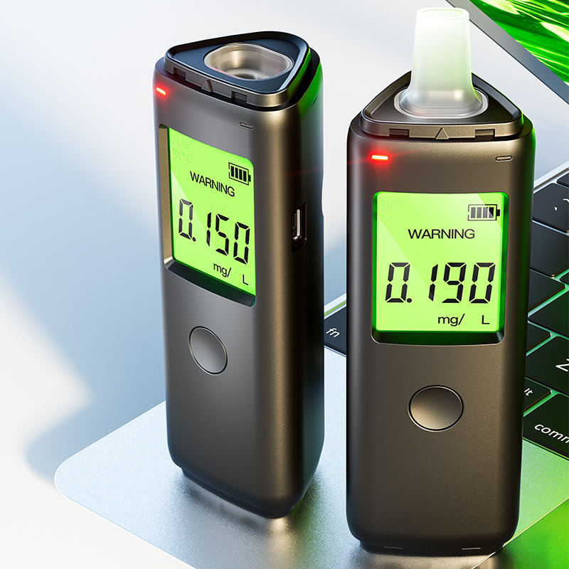 黑猫1号酒精测试仪查充电酒驾吹气式检测仪专用测酒器家用高精度