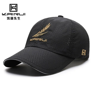 帽子男夏天薄速干帽透气防晒遮阳帽户外运动钓鱼太阳棒球鸭舌帽女