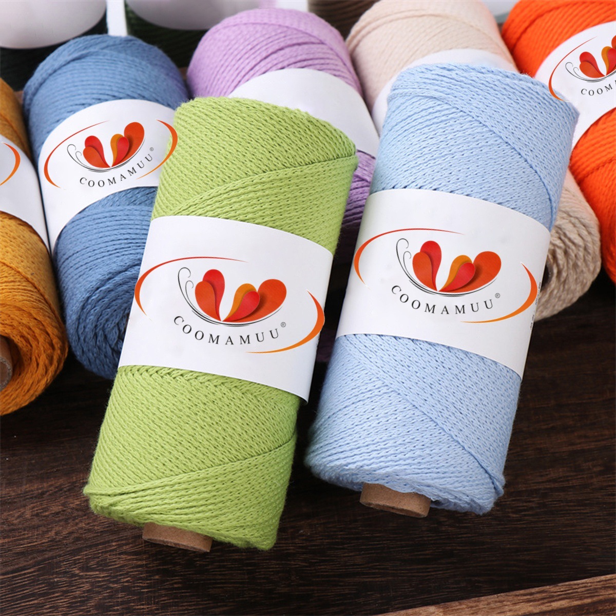 150g空心棉线2mm 圆股纱线编织圆绳 钩织包包DIY帽子