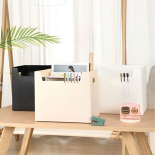 Tide, solid color trend table Japanese storage box, plastic storage basket, factory direct supply