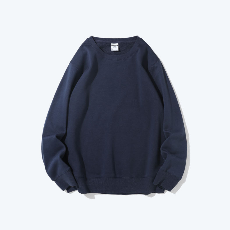 Sudadera de forro polar para trabajo con impresión de logotipo personalizado, uniforme de equipo publicitario, camiseta de grupo con texto impreso, uniforme de trabajo de manga larga al por mayor, engrosada.