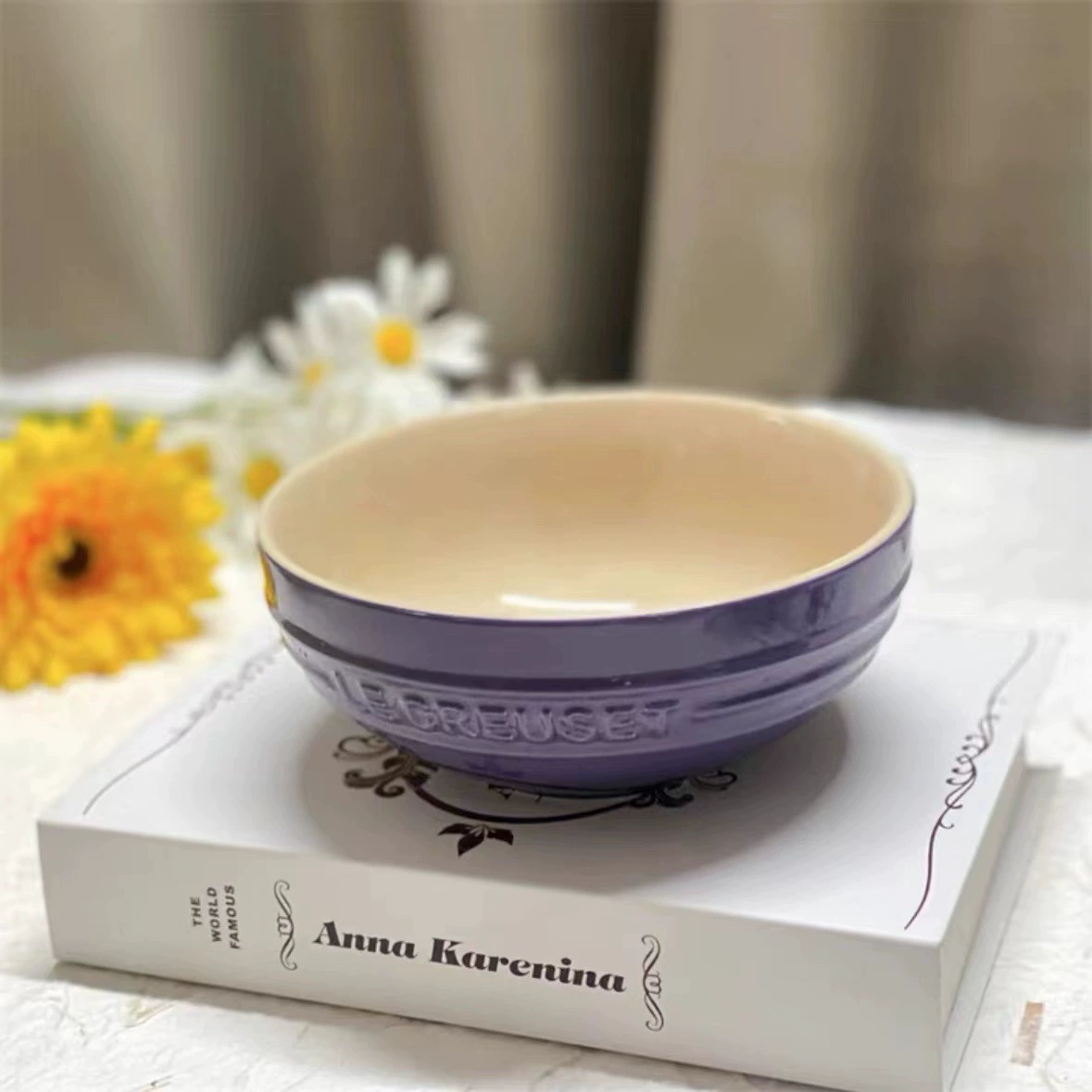 Le Creuset 15 см миска для лапши/рисa — французская посуда в ярких цветах, набор с подарочной упаковкой