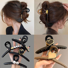 大きいサイズのクリップの高級感のあるヘアピンの女性ins韓国のヘアピンの頭飾りのアクリルの髪のグリップの皿のサメのクリップの卸売り