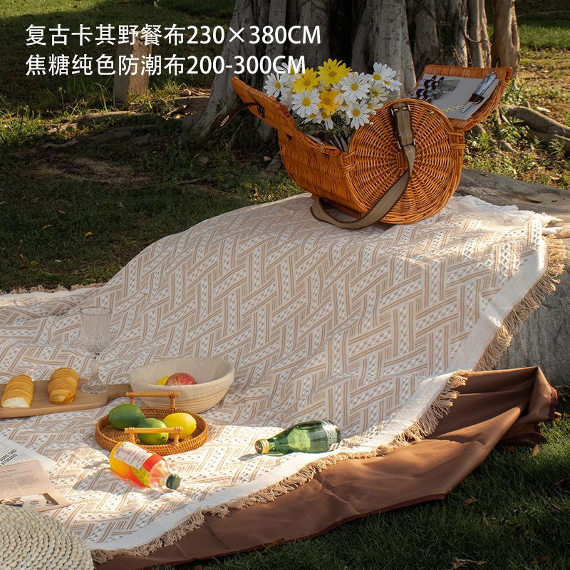 카키 230*380+ 카라멜 무지 방습천