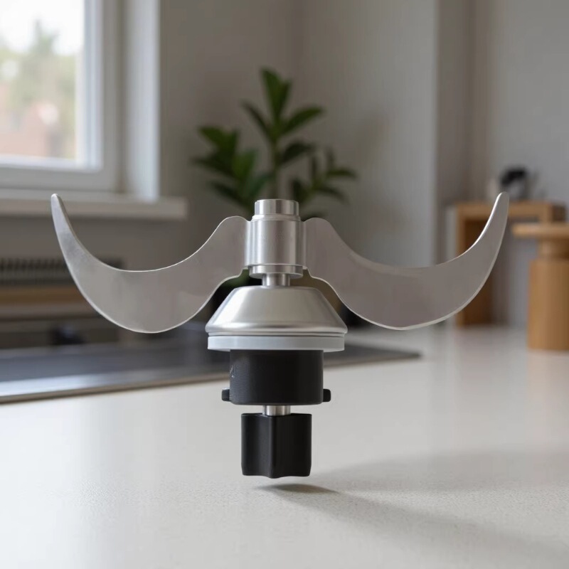 Stainless Steel Dough Knife, Thermomix Accessories, Horn-Shaped Knife Compatible with Thermomix Tm31 Blender Knife Set