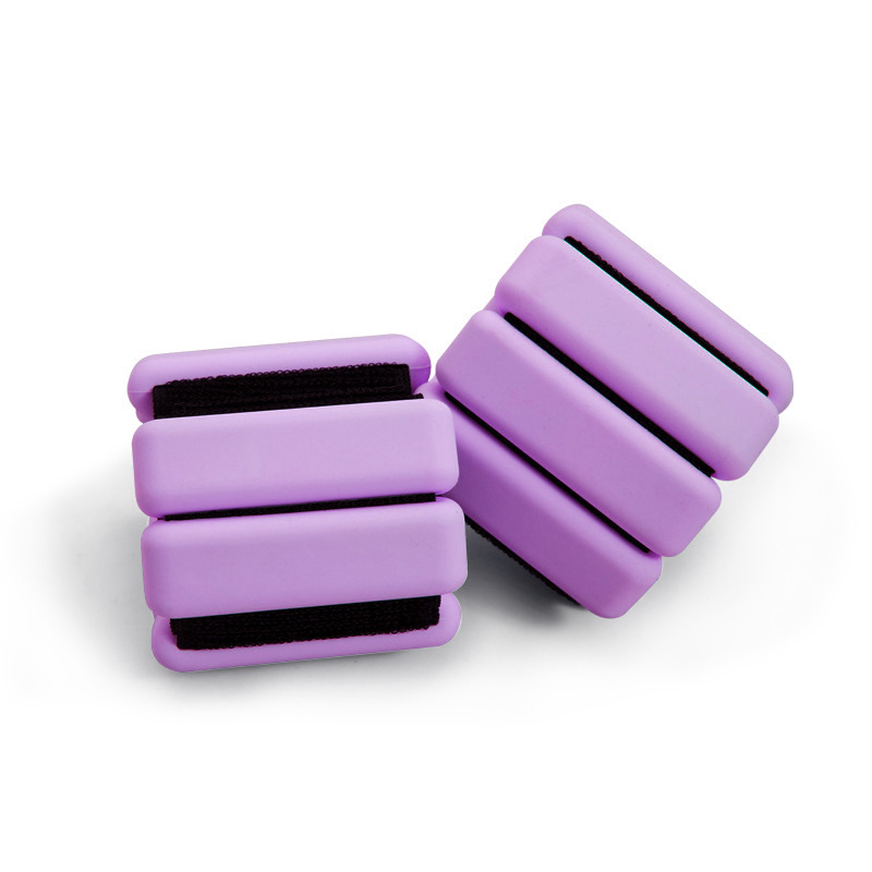 Pulsera de peso de 2 libras en stock, brazalete de yoga universal para hombres y mujeres, brazalete de peso anti sudor ajustable multicolor