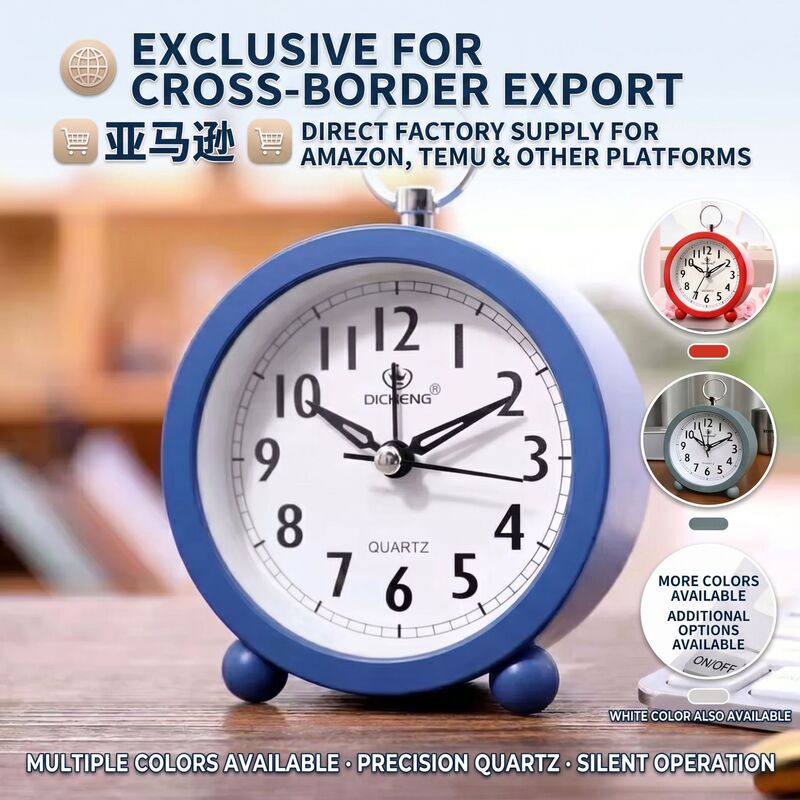 Cross-Border Amazon Alarm Clock Student Desktop Hanging Silent Wake-Up Alarm Clock Personalized Simple Bedside Gift Clock Cross-Border Amazon Alarm Clock Student Desktop Hanging Silent Wake-Up Alarm Clock Personalized Simple Bedside Gift Clock