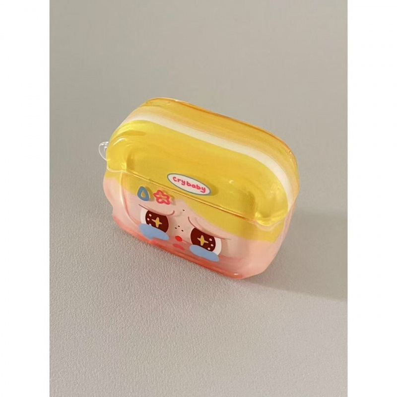 Super lindos y lindos crybaby crybaby auriculares para AirPods 1 / 2 / 3 / 4 / pro / pro2 auriculares