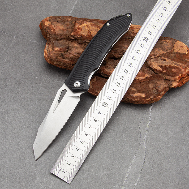 厂家批发折刀不锈钢折叠刀野营便携求生刀户外防身小刀高硬度折刀