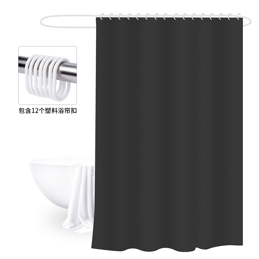 180X180 Cortina de ducha engrosada con hebilla cortina de baño PEVA cubierta de baño a prueba de moho impermeable baño partición Cortina de ducha