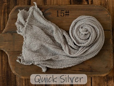 Toalla de gasa recién nacido niños fotografía elástico envoltura de tela bebé fotografía tela plisada seersucker envoltura de tela