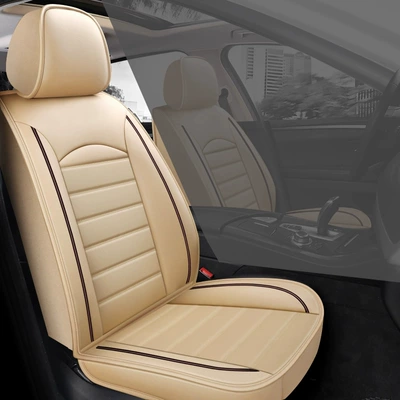Covers, Summer Breathable Seat Cushions Suitable – Seat cushion, seat cover - beige-standard-edition-single-seat-no-wash-full-surround-leather