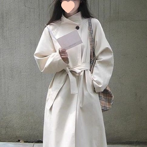 High-End Trench Coat for Women, Popular Style 2025 Spring and Autumn New Long Single-Button Korean Japanese British Style Coat