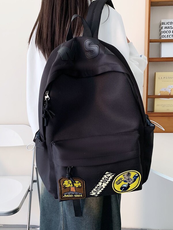 双肩包初中生大容量校园休闲书包男女户外简约运动旅行背包电脑包|undefined