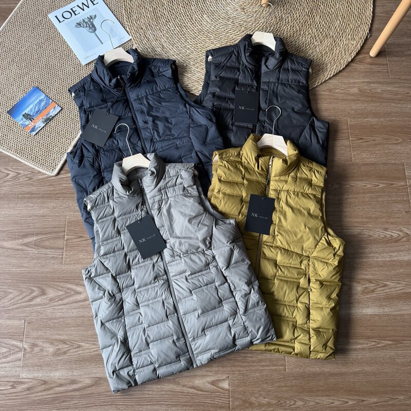 Birdhouse Unbranded Alternative to Astro Boy Style Double-Sided down Vest for Men, Outdoor Commuting Stand Collar Warm Men's Vest