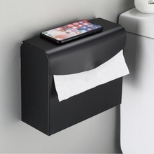 纸巾架不锈钢草纸盒卫生间纸巾盒厕所厕纸盒浴室纸箱四方形纸盒