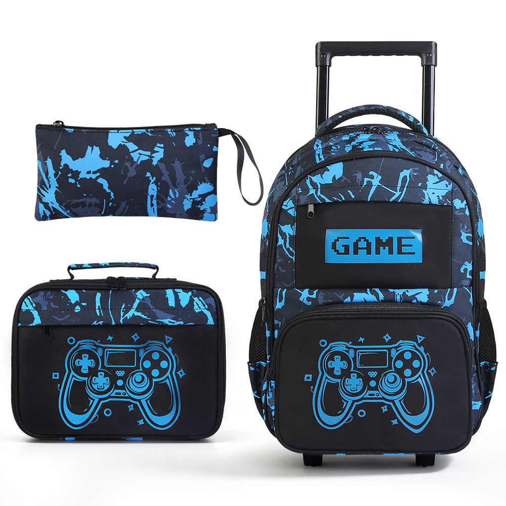 Comercio exterior nuevo camuflaje manejo de la máquina de juegos modelo de moda portátil bolsas de tres piezas de estudiantes de primaria y secundaria