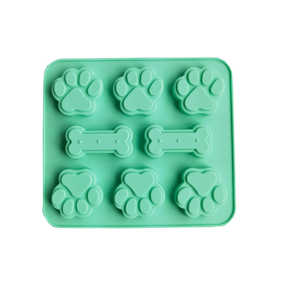 6 huesos de garra de gato 78 molde de silicona pastel helado pudín molde de postre jabón utensilios de cocción