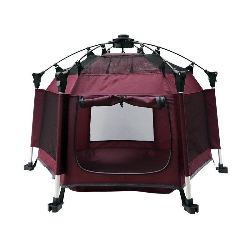 Carpa transfronteriza para mascotas, universal para todas las estaciones, casa para perros y gatos, carpa plegable transpirable para exteriores de verano para mascotas
