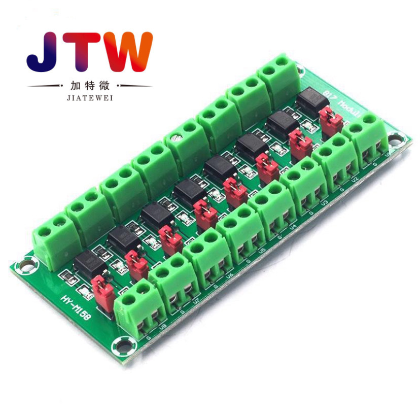 817光耦  8路电压隔离板 电压控制转接模块 驱动 光电隔离模块