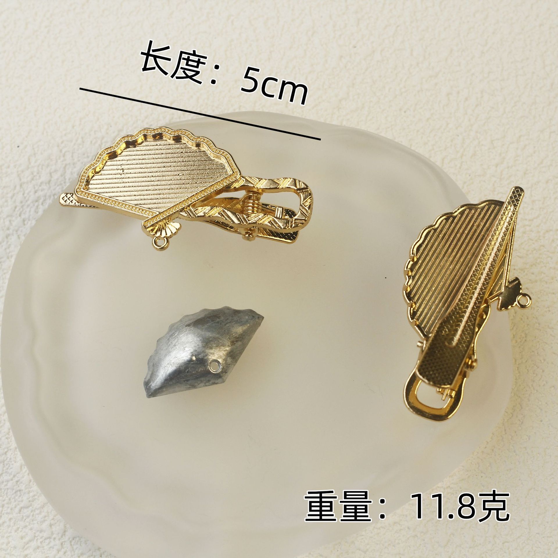 Song Jin clip de cabello soporte inferior accesorios DIY material de borde nuevo estilo chino joyería para el cabello clip de cabello