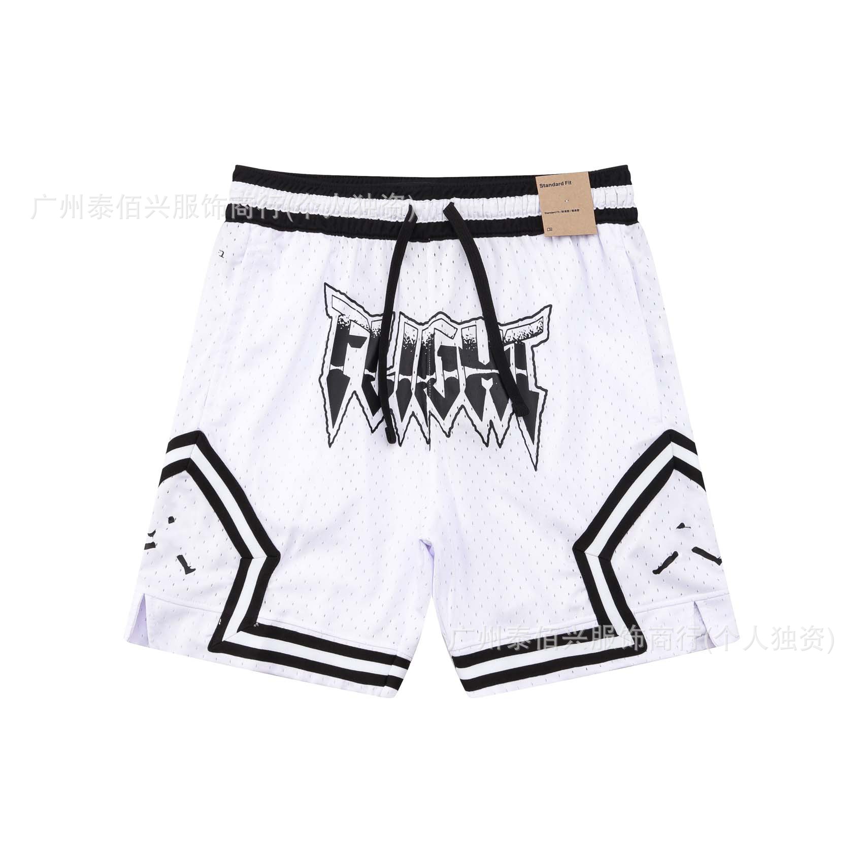 Nuevo estilo americano AJ trapecio moda transpirable deportes de secado rápido pantalones de cinco puntos pantalones de entrenamiento pantalones cortos de baloncesto pantalones cortos de futbol