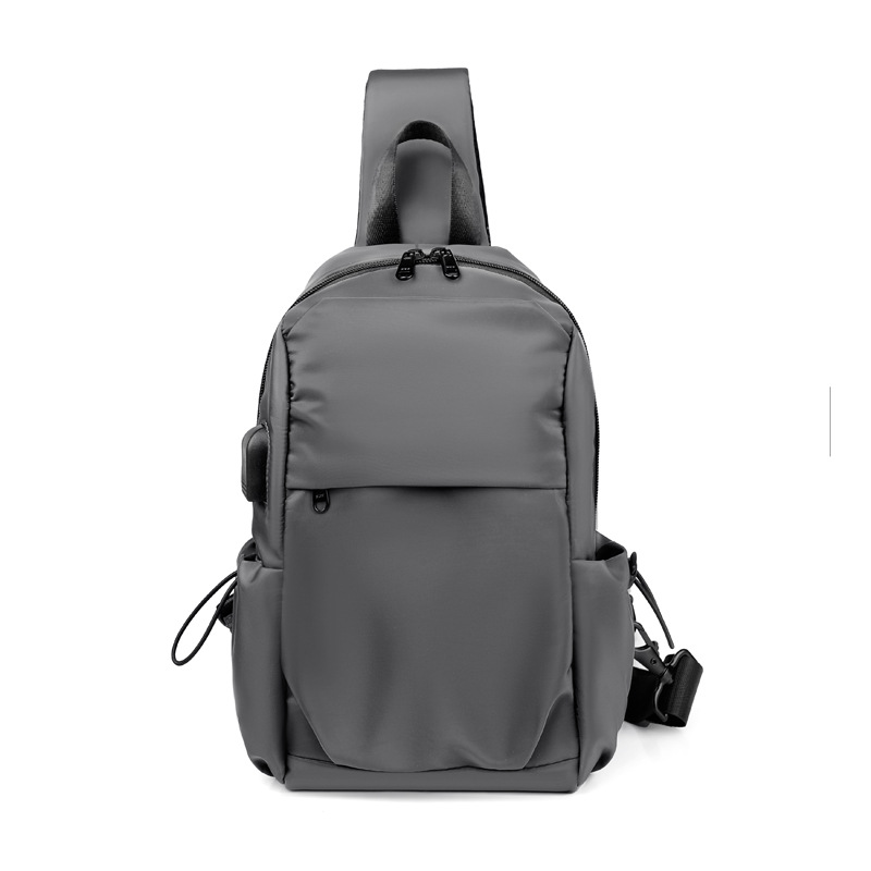 Bolsa de pecho Bolsa de hombro para hombre 2021 nueva bolsa de mensajero carga USB regalo ocio deportes mochila entrega al por mayor