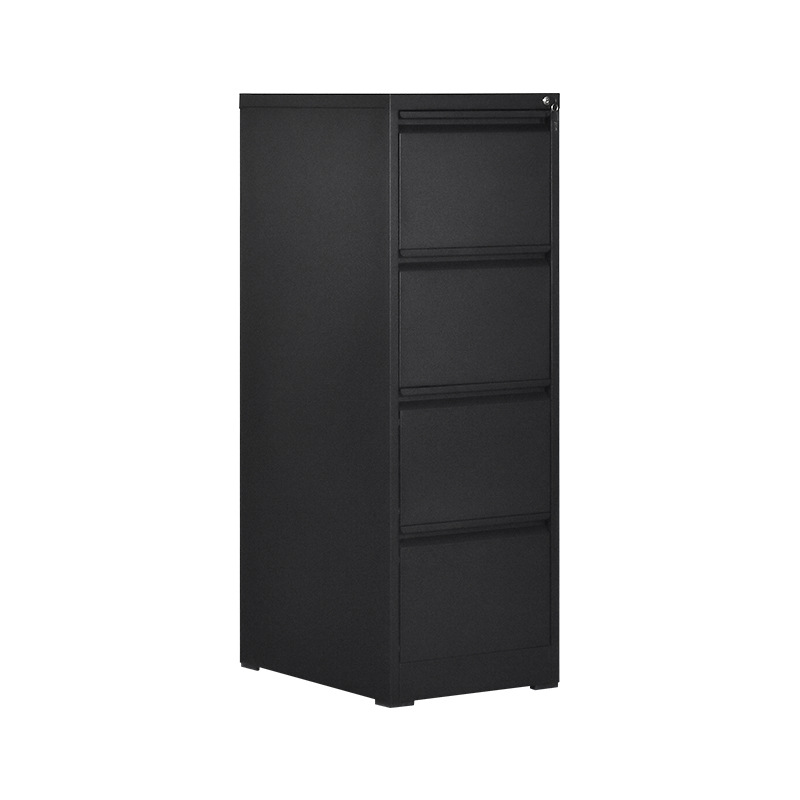 Caja de tarjetas de cuatro extracciones de gran capacidad con bloqueo de acero anti-pulling armario de trabajo colgante archivos de oficina armario de hoja de hierro
