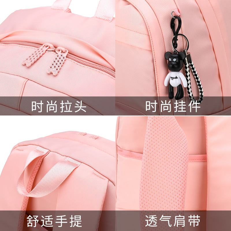 2022 peces naturales nueva mochila trolley estudiante de la escuela primaria grado 3-6 gran capacidad de reducción de carga de una sola pieza mochila de entrega