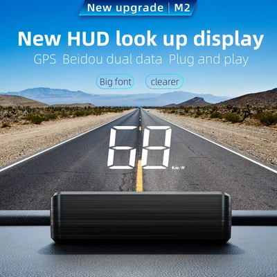 Cross-border exclusive head-up display Vehicle HUD - high-definition-white-light-gps-head-up-display-m2-obd-model-requires-compatibility-checkgps-model-is-universal-for-all-models