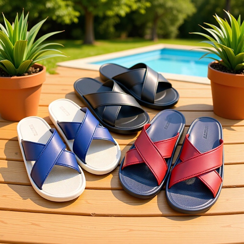 Vietnam Style New Style Warm-Tug Men's Summer Outer Wear Beach Shoes Non-slip Comfortable Breathable Lightweight Comfortable Slippers