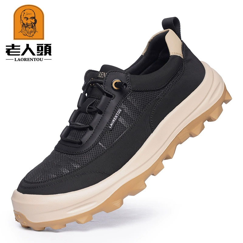 Старик голова мужская новая летняя обувь для отдыха на мягкой подошве мужская спортивная обувь на мягкой подошве дышащая сетка обувь 19317