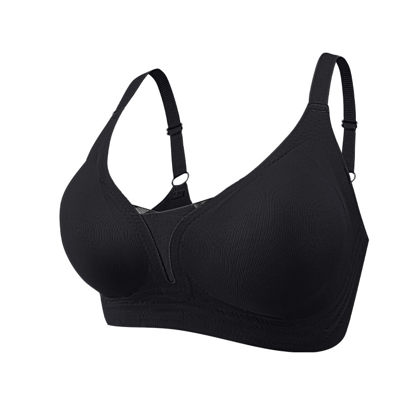 Comercio exterior transfronterizo Europa, Estados Unidos y Canadá ropa interior de damas de tamaño grande sin anillo de acero semi-fijo recopilado bra de soporte suave image 7