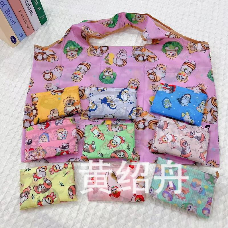New Shark Cat Folding Eco-Friendly Bag Cute Jiikawa Supermarket Shopping Bag Large Capacity Convenient Shoulder Bag New Shark Cat Folding Eco-Friendly Bag Cute Jiikawa Supermarket Shopping Bag Large Capacity Convenient Shoulder Bag