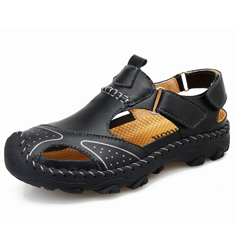 Stylish Childrens Sandals Closed Toe Breathable Non Slip Shoes_voghion.com