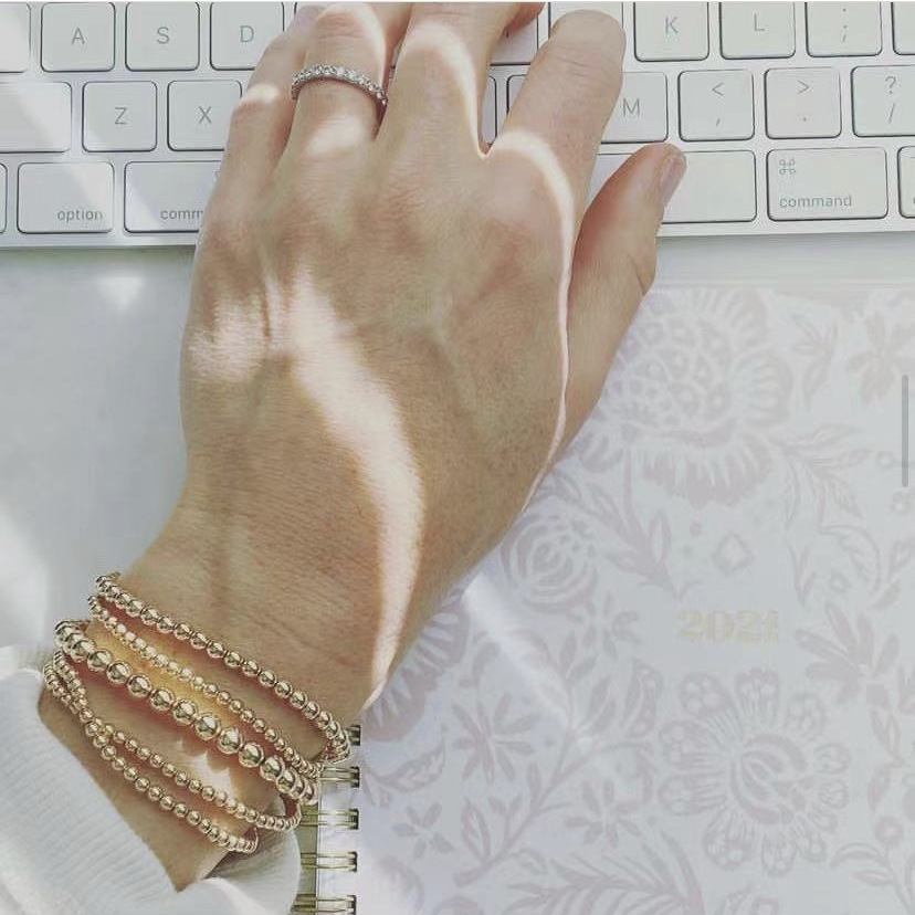 PVD Coated Gold Plating Process PVD Coated Geometric 304 Stainless Steel Simple Style Waterproof Non Tarnish 304 Stainless Steel Bracelets