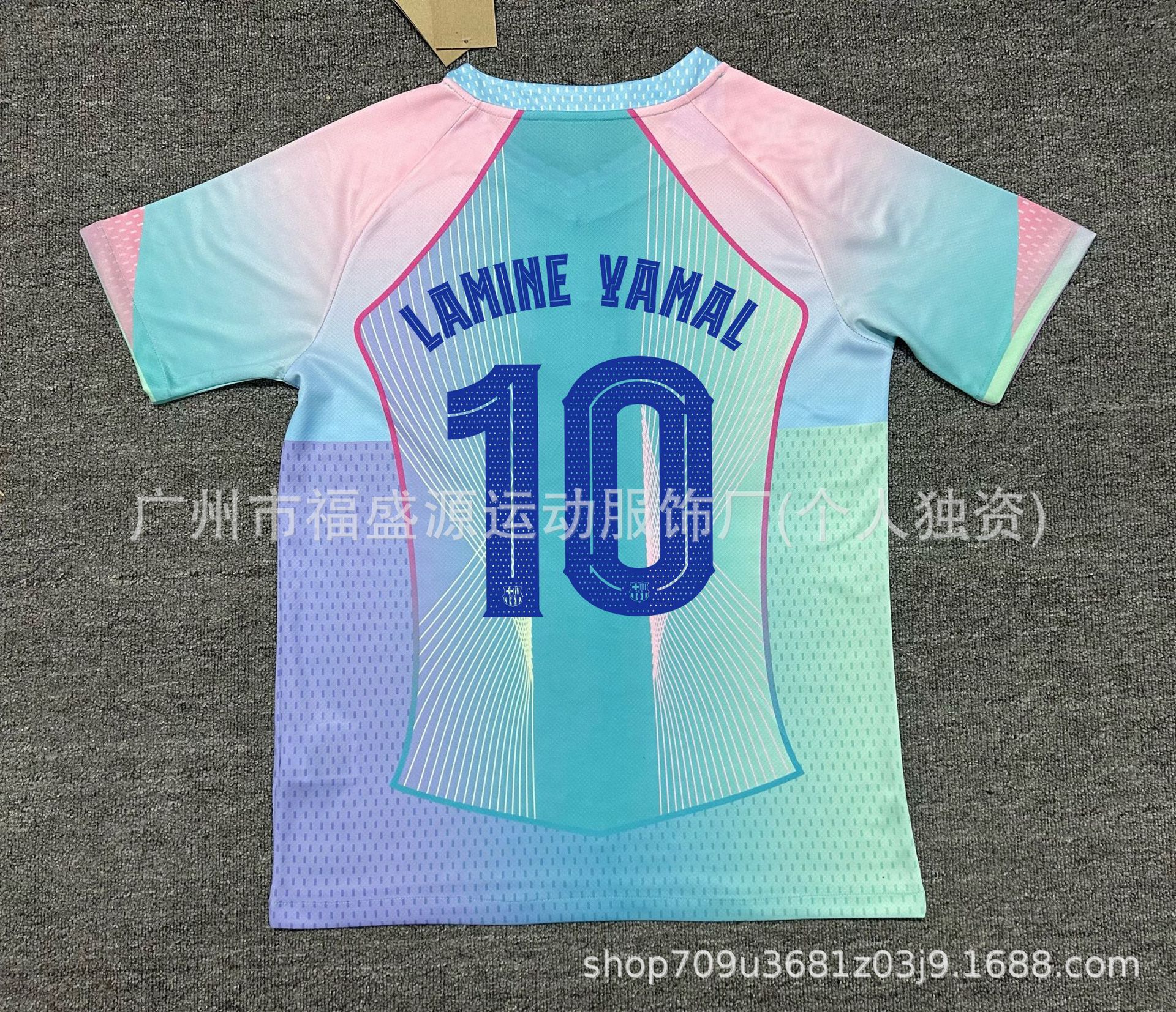 Mayorista 2526 camiseta del Barça No. 10 Yamal Real Madrid Mbappé PSG Arsenal Bayern camiseta de fútbol de mangas cortas