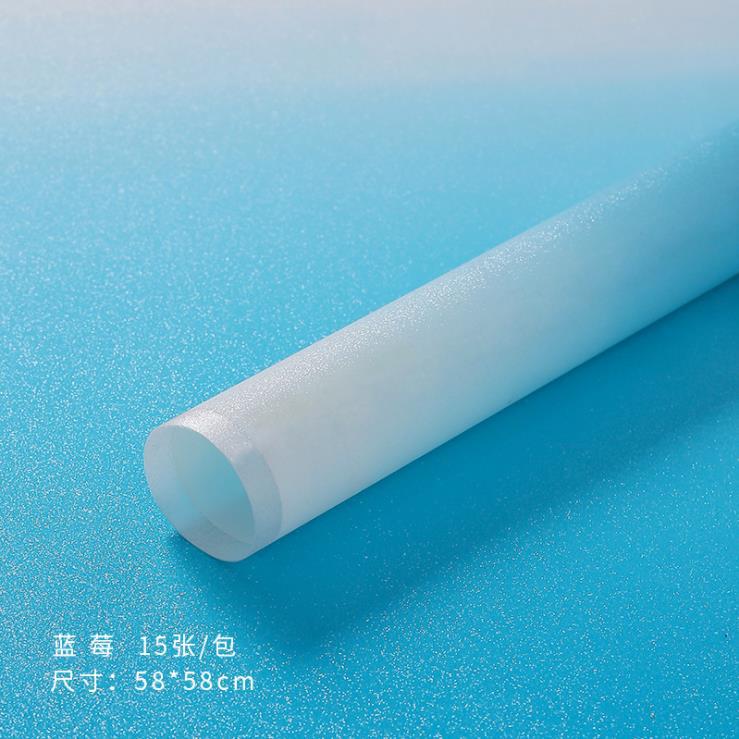 Nuevo colorido papel de embalaje de flores gradiente impermeable engrosado ramo de flores papel de embalaje de regalos