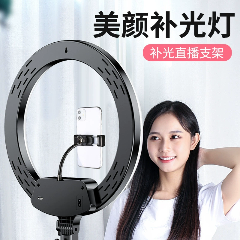 Новый на складе Чистый красный живой светильник для красоты AL-360 14-дюймовый сенсорный + светодиодный светильник с дистанционным управлением