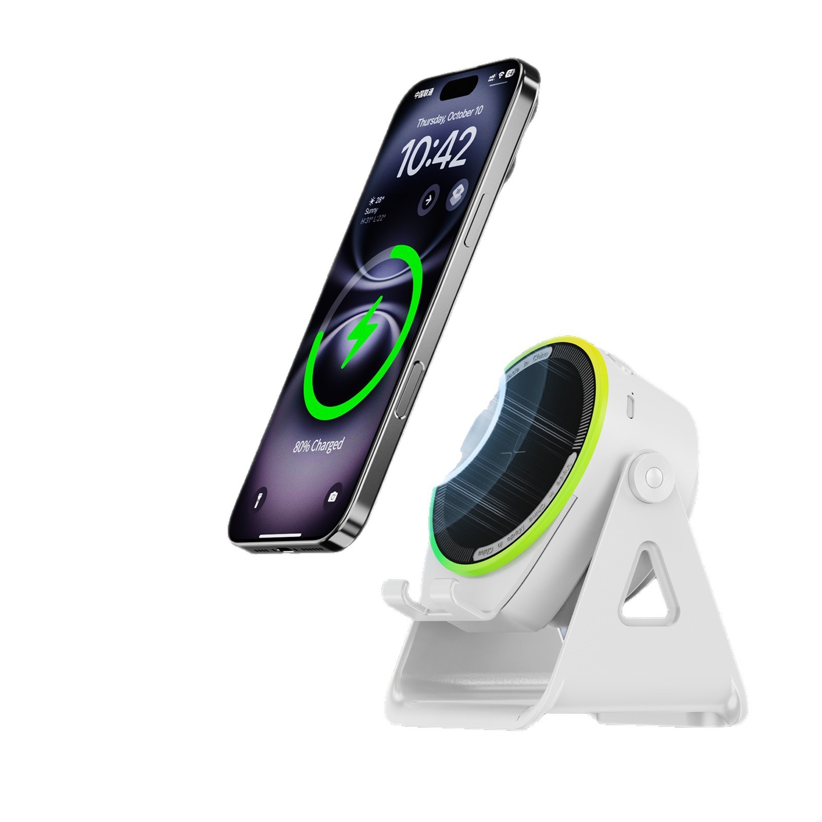 Nuevo transfronterizo multifuncional cargador inalámbrico de inducción de sonido giratorio soporte de teléfono móvil altavoz bluetooth venta directa
