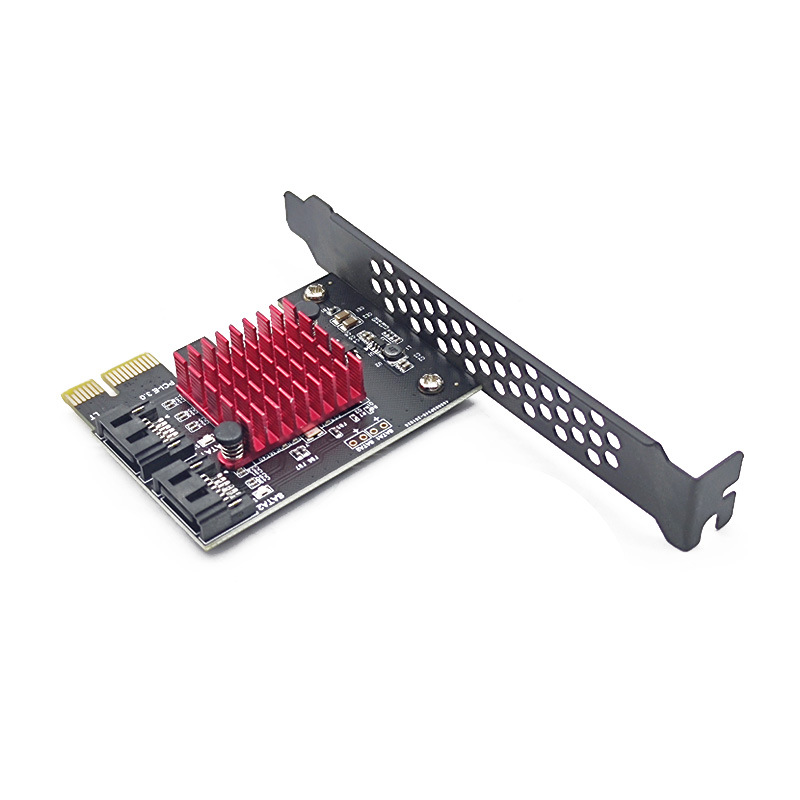 PCI-E 1X GEN3 a sata3.0 Tarjeta de expansión de velocidad completa 2 puertos 6G expansión de transferencia IPFS Disco Duro JMS582