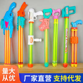 2025新款水枪儿童玩具抽拉式喷水轻便沙滩玩具漂流烟花水枪呲水枪