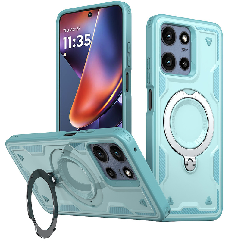 New 360-Degree Rotating Magnetic Stand Phone Case Suitable for Motorola Moto Edge60 Protective Cover g Pow