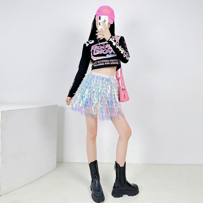 South Korea Quan Zhao Mi somi Same Style Women's Troupe Performance Suit Students Trendy Cool Jazz Dance Song Playing Suit New Street Dance Suit South Korea Quan Zhao Mi somi Same Style Women's Troupe Performance Suit Students Trendy Cool Jazz Dance Song Playing Suit New Street Dance Suit