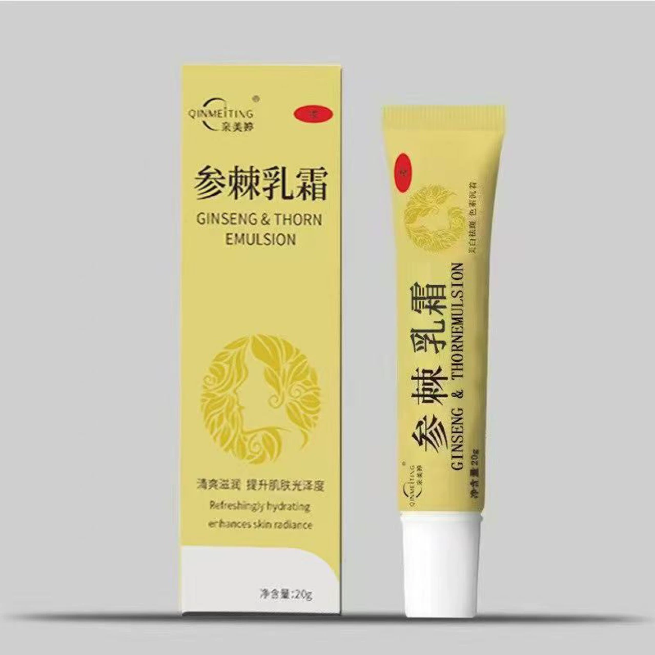 Мазь с женьшенем Qinmeiting от мелазмы, солнечных пятен, возрастных пятен, гель с ниацинамидом. Подлинный продукт поддерживает оптовую продажу дропшиппинга.