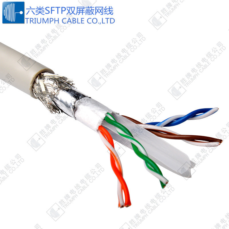 8-core twisted pair network cable UTP/SFTP monitoring cable passing through Fluke test room